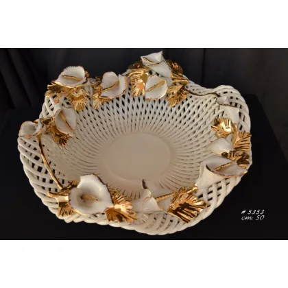 Zdjęcie Stylowa patera ceramiczna na owoce do jadalni lub salonu