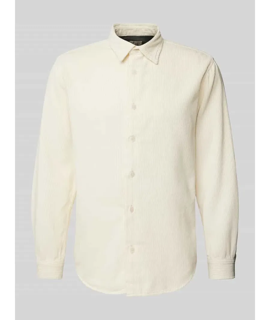 obrazek 1 Koszula sztruksowa o kroju regular fit z kołnierzykiem typu kent model ‘TRISTAN’