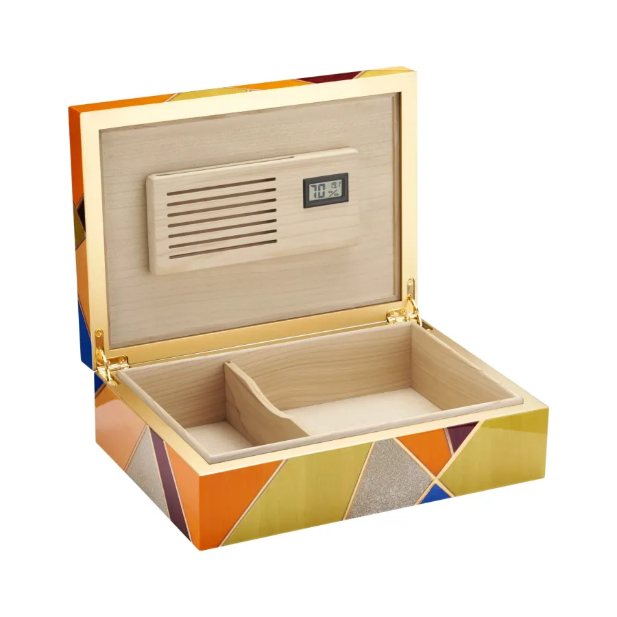obrazek 1 Niepowtarzalny humidor na cygara wykonany ze szlachetnego drewna