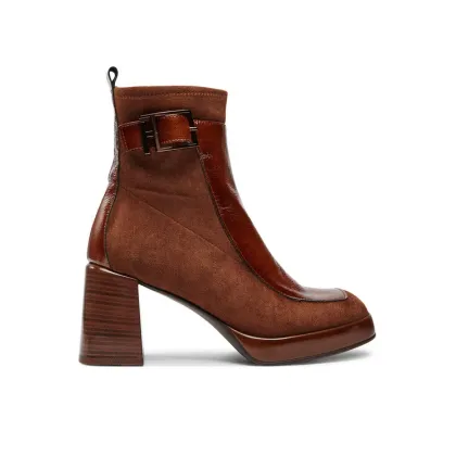 Zdjęcie Hispanitas Botki Velour Str-I24 HI243664 Brązowy