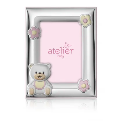 Picture A unique frame with a teddy bear, perfect as a gift. Frame 9x13