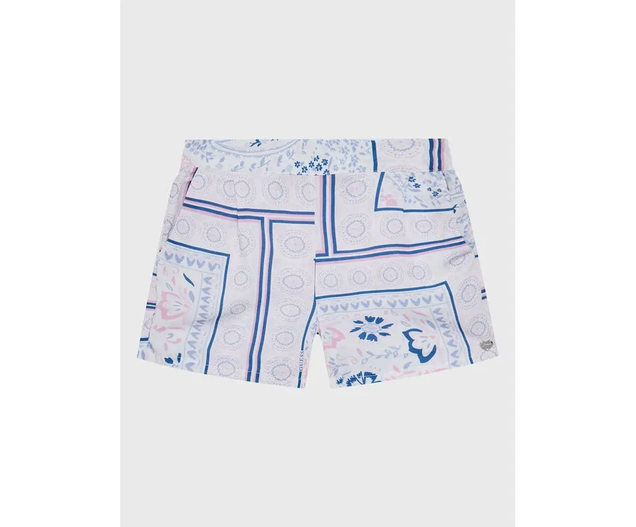 obrazek 1 Guess Szorty materiałowe K3GD06 WFBN0 Niebieski Relaxed Fit