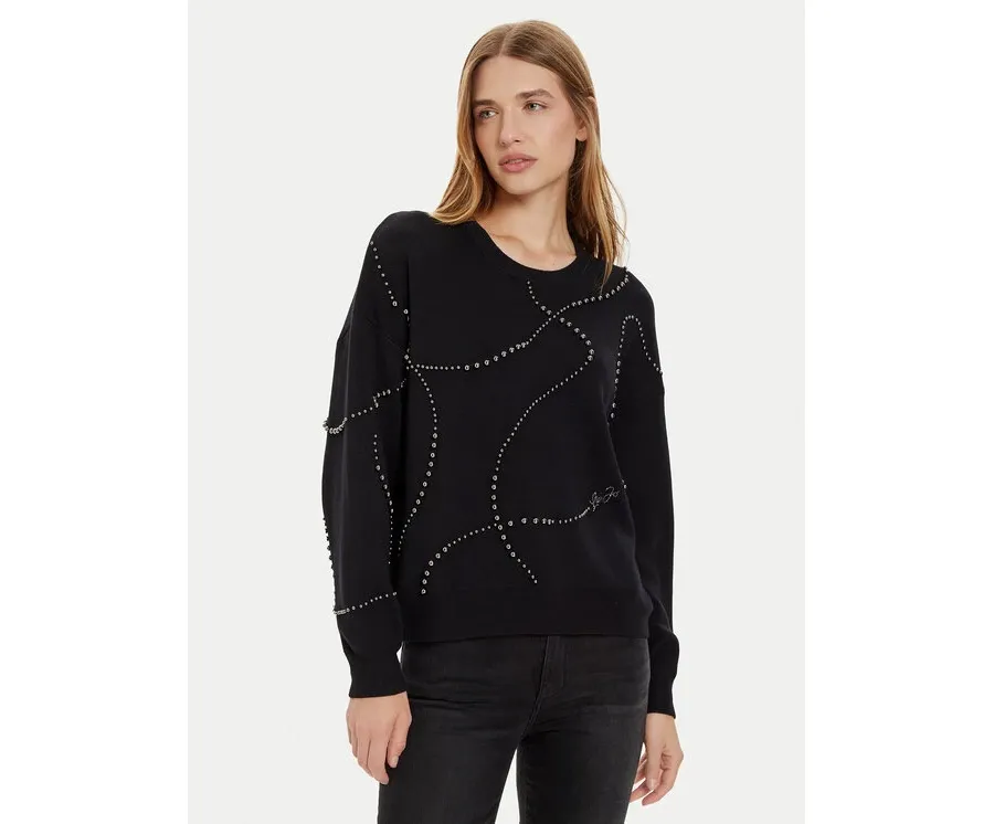 obrazek 1 Liu Jo Sweter WF4174 MS49I Czarny Regular Fit