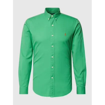 Zdjęcie Koszula casualowa o kroju slim fit z wyhaftowanym logo