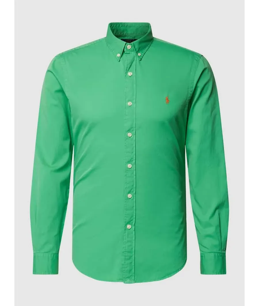 obrazek 1 Koszula casualowa o kroju slim fit z wyhaftowanym logo
