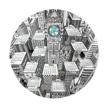 Zdjęcie Stylowy talerz – kalendarz na rok 2017 z porcelany - Vista Alegre