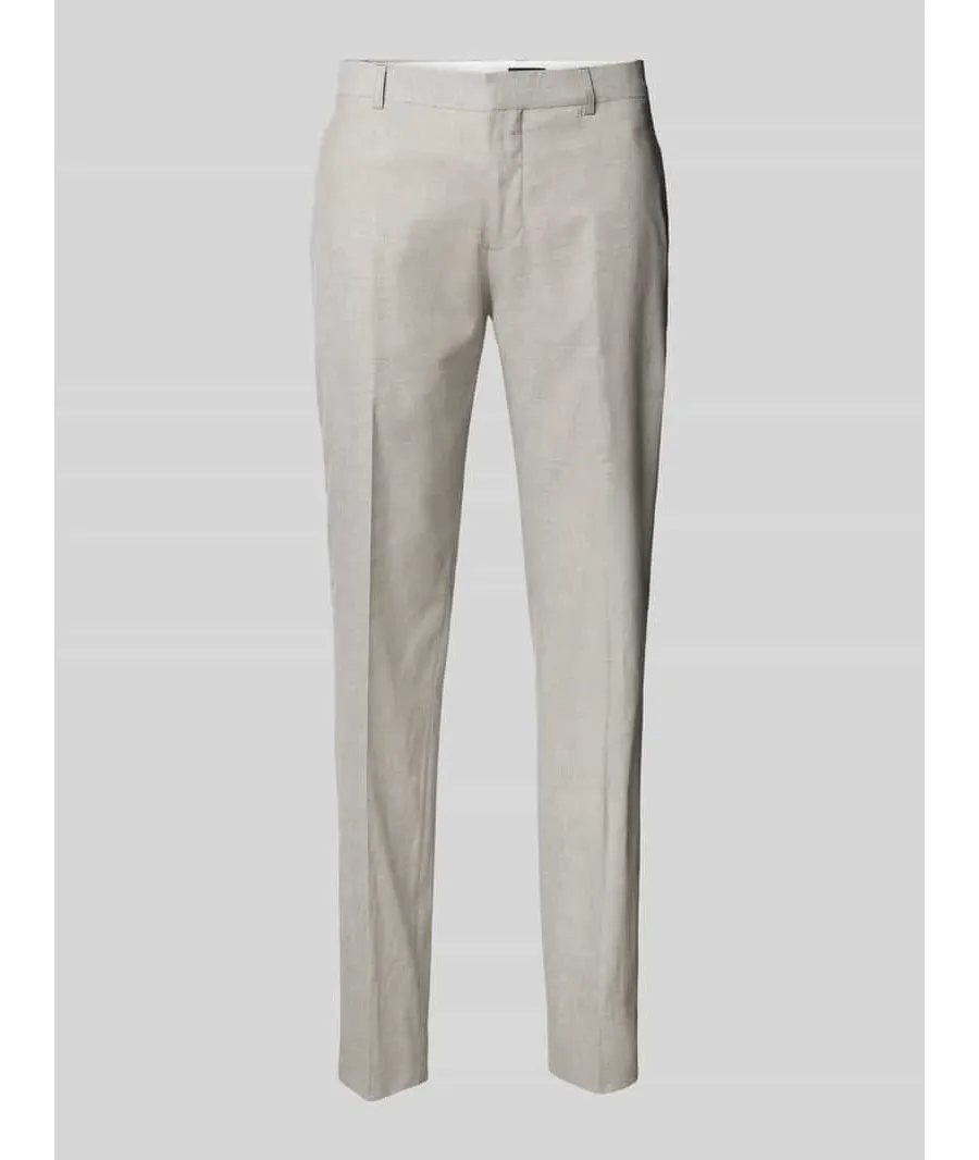 obrazek 1 Spodnie do garnituru o kroju slim fit z kieszeniami z tyłu model ‘las’