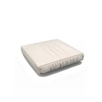 Picture Square pillow 55×55 cm with removable cover in acrylic latte color