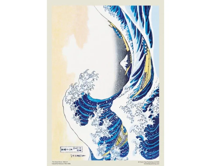 obrazek 3 Puzzle dla dorosłych Hokusai: Wielka fala - Flame Tree Publishing