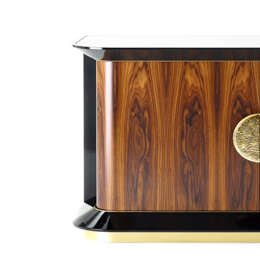 obrazek 5 Komoda z dwoma zaokrąglonymi drzwiami H.75xL.150xP.55 cm