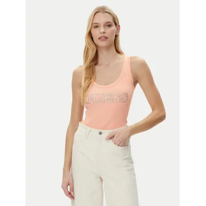 Zdjęcie Guess Top W5GP29 KA0H1 Beżowy Regular Fit