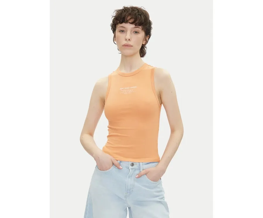 obrazek 1 Pepe Jeans Top Viv PL506032 Pomarańczowy Slim Fit