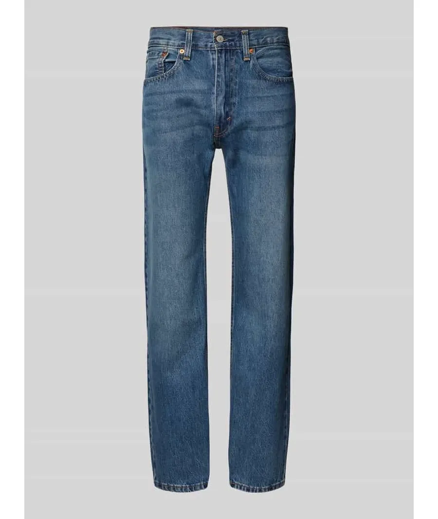 obrazek 1 Jeansy o kroju straight fit z czystej bawełny