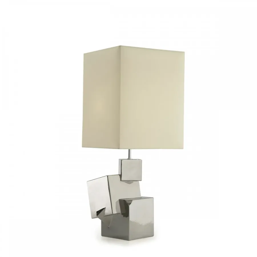 obrazek 3 Średniej wielkości lampa ceramiczna z pirytu H.31xL.22xP.22 cm