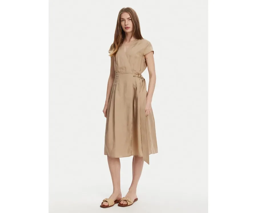 obrazek 1 TWINSET Sukienka letnia 251TT2072 Beżowy Loose Fit