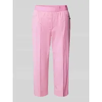 Zdjęcie Spodnie capri o kroju regular fit z pasem z logo