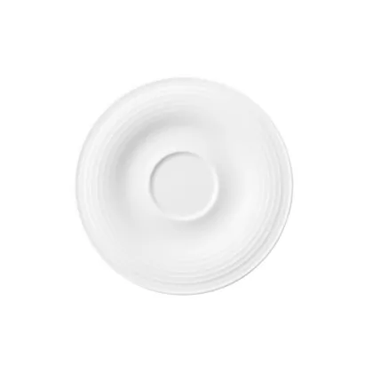 Zdjęcie Biały mały porcelanowy spodek 13,5 cm z Niemiec - Seltmann Weiden