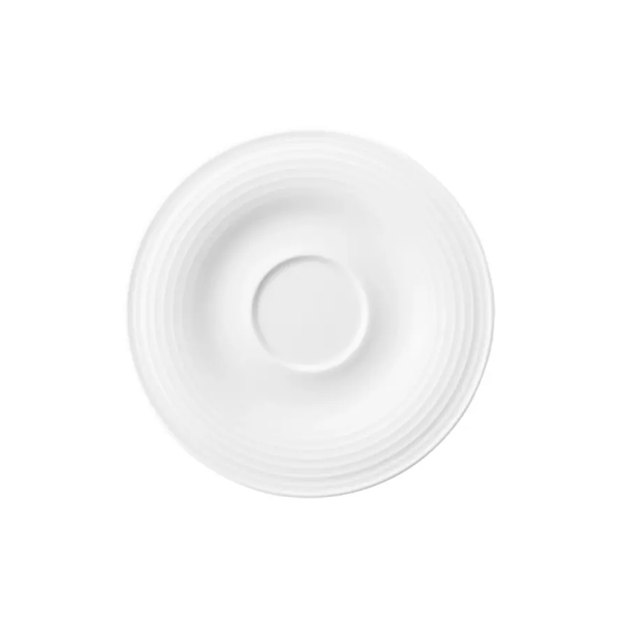 obrazek 1 Biały mały porcelanowy spodek 13,5 cm z Niemiec - Seltmann Weiden