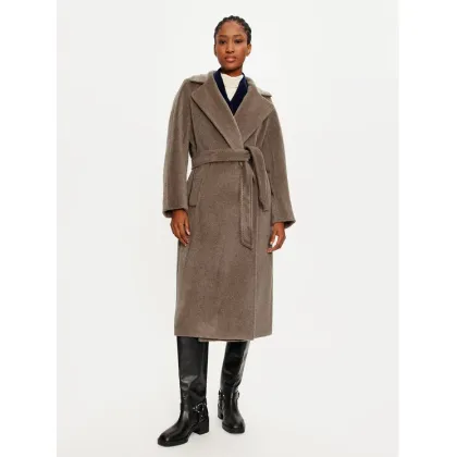 Zdjęcie Weekend Max Mara Płaszcz wełniany Tempera 2425016102 Brązowy Regular Fit