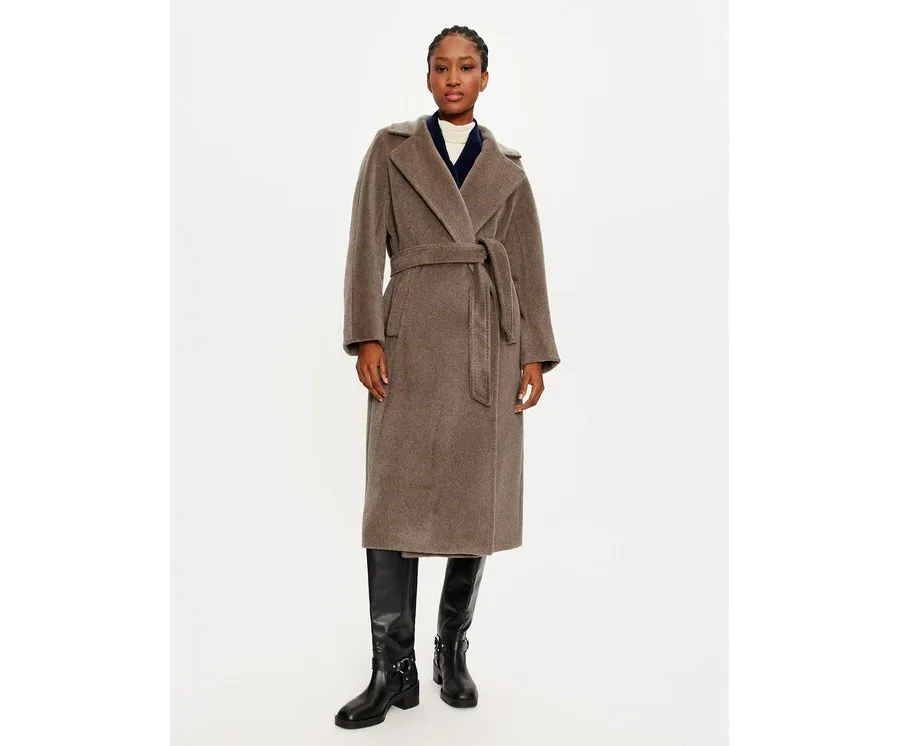 obrazek 1 Weekend Max Mara Płaszcz wełniany Tempera 2425016102 Brązowy Regular Fit