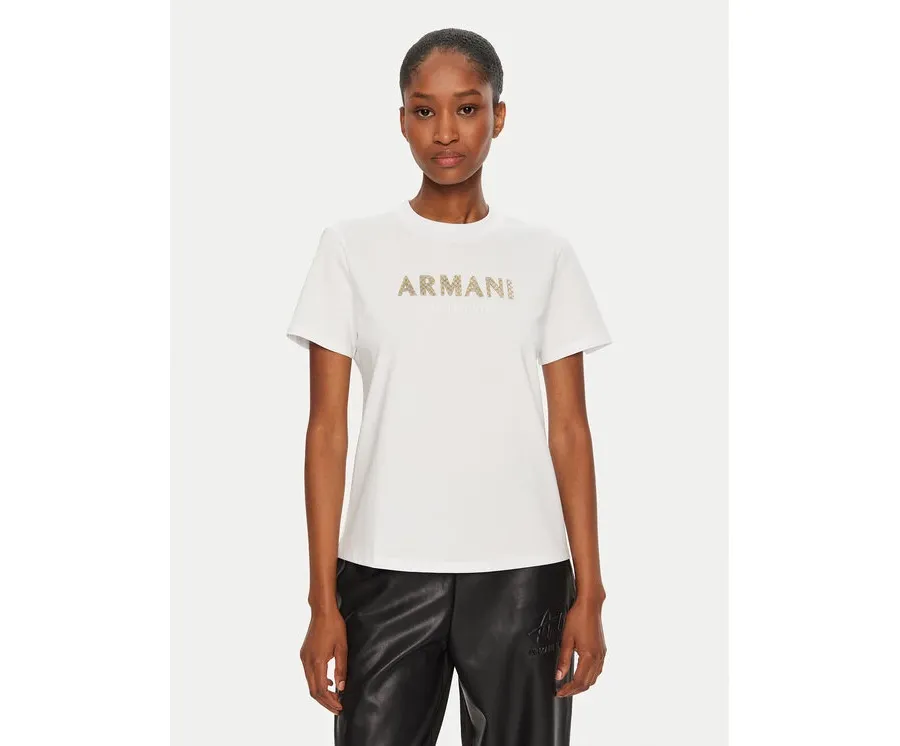 obrazek 1 Armani Exchange T-Shirt 6DYT36 YJ7VZ 1000 Biały Regular Fit