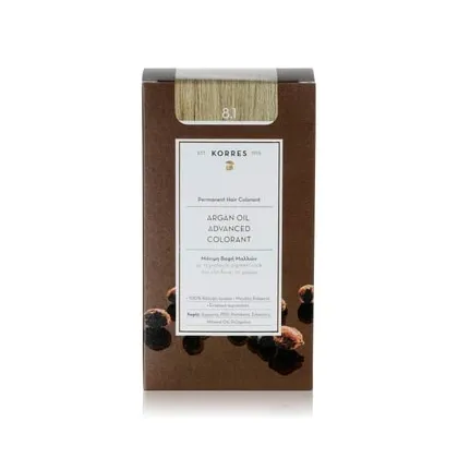 Zdjęcie KORRES Argain Oil Advanced Hair Colour Ash Light Blonde 8.1 Farba do włosów 1 szt.