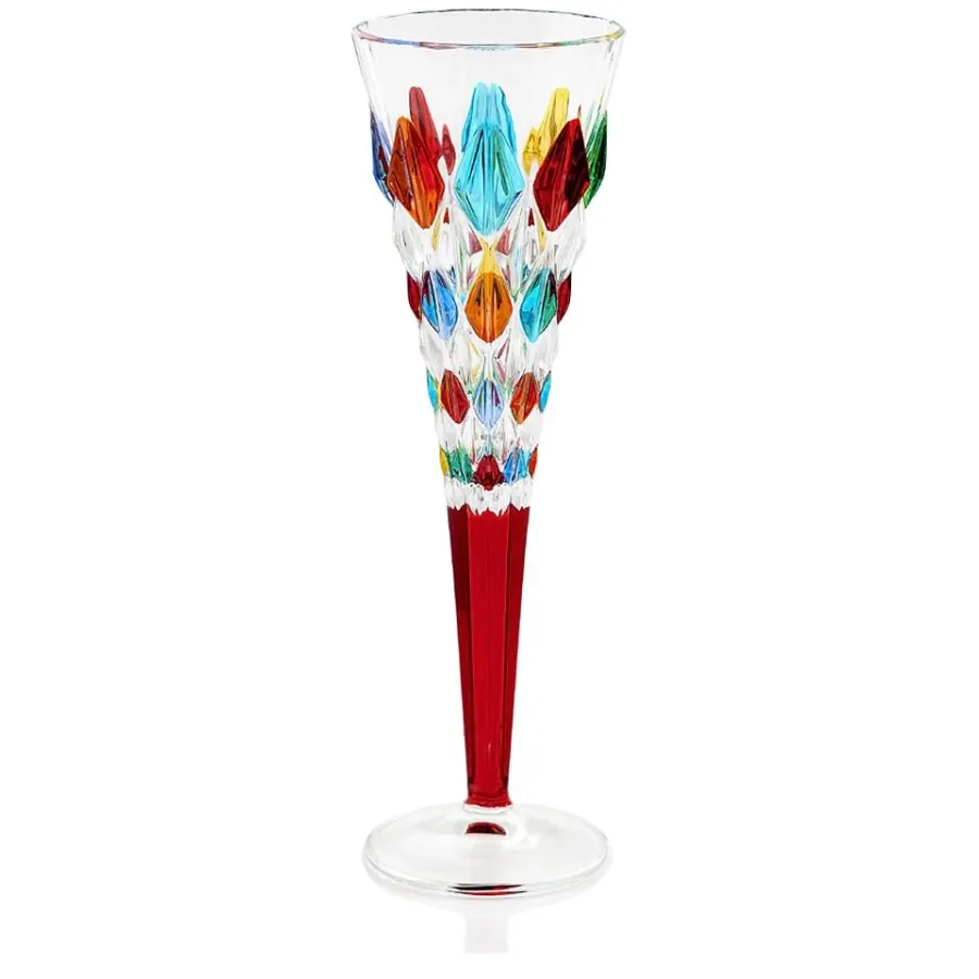obrazek 1 Kolorowy prestiżowy komplet 6 kieliszków do degustacji szampana (209 ml)