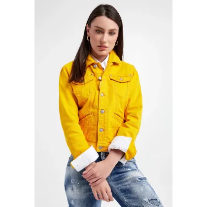 Zdjęcie Katana jeansowa damska Boyfriend Jean Jacket DSQUARED2 Dsquared2