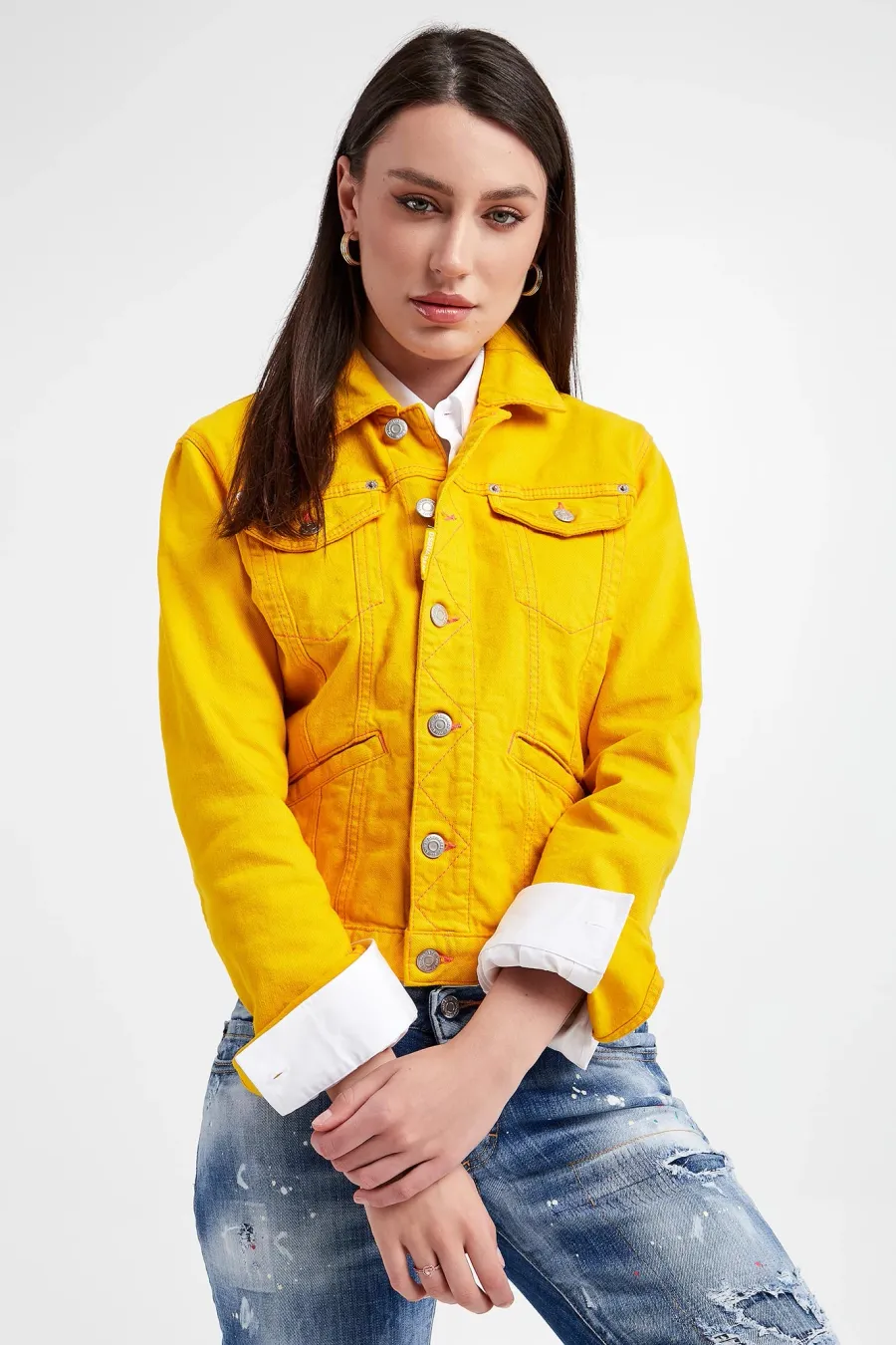 obrazek 1 Katana jeansowa damska Boyfriend Jean Jacket DSQUARED2 Dsquared2