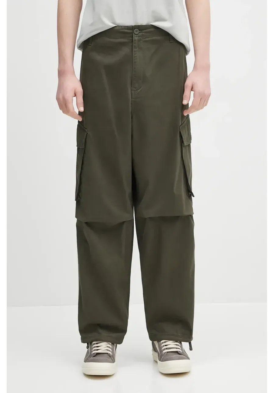 obrazek 1 Carhartt WIP spodnie bawełniane Unit Pant męskie kolor zielony w fasonie cargo I034562.4106