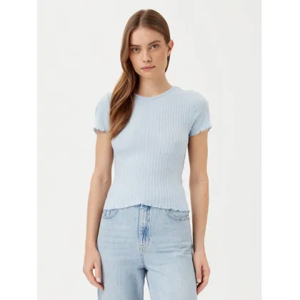 Zdjęcie Noisy May T-Shirt Berry 27015446 Błękitny Slim Fit