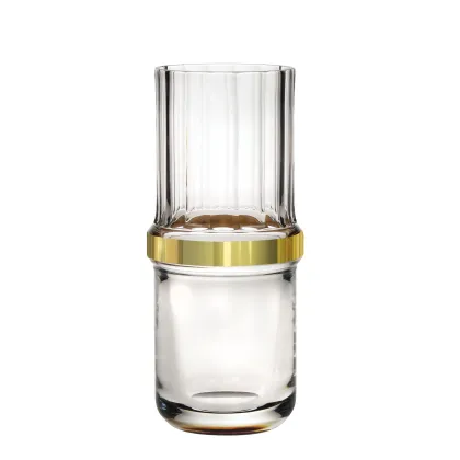 Zdjęcie Ekskluzywny kryształowy wazon ze złotym detalem z kolekcji Dorian - Vista Alegre