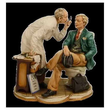Zdjęcie Ozdoba z porcelany - figurka okulisty