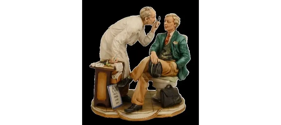 obrazek 1 Ozdoba z porcelany - figurka okulisty