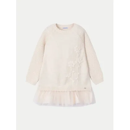 Zdjęcie Mayoral Sukienka dzianinowa 4918 Beżowy Regular Fit