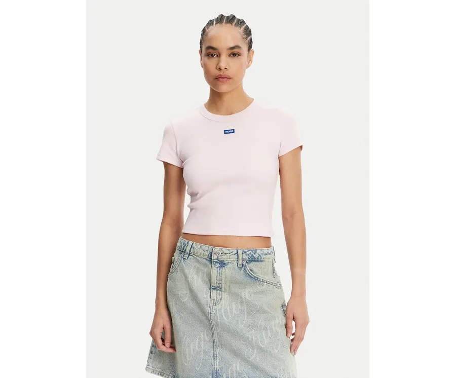 obrazek 1 HUGO T-Shirt Baby 50510749 Różowy Slim Fit