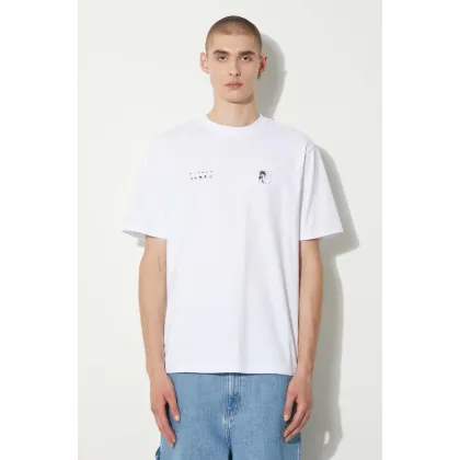 Zdjęcie STAMPD t-shirt bawełniany Transit Relaxed Tee męski kolor biały z nadrukiem SLA-M3331TE-WHT