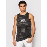 Zdjęcie Alpha Industries Tank top Basci Camo 126566C Szary Regular Fit