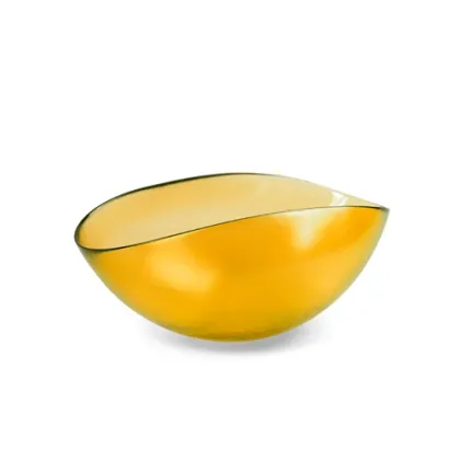 Zdjęcie Zestaw 6 złotych misek ze szkła murano