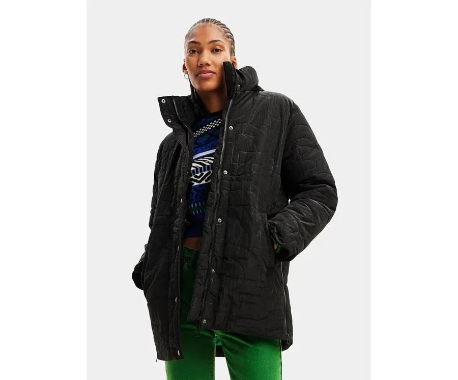 obrazek 1 Desigual Kurtka przejściowa 23WWEW17 Czarny Regular Fit