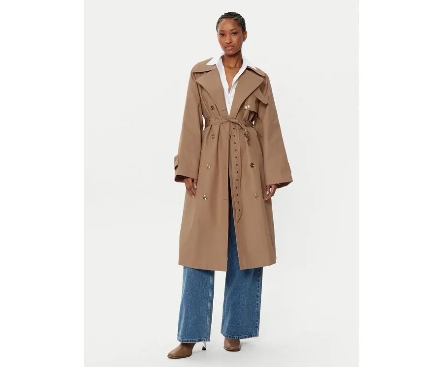 obrazek 1 MICHAEL Michael Kors Trencz MR520FLDTY Beżowy Oversize