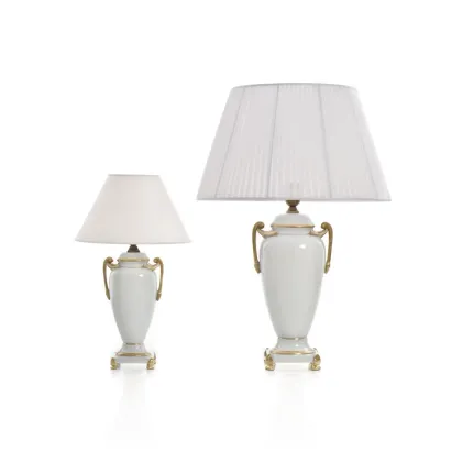 Picture Classic bedroom lamp made of Italian porcelain