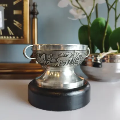 Picture Miniature Irish Sam Maguire chalice decorated with a Celtic motif