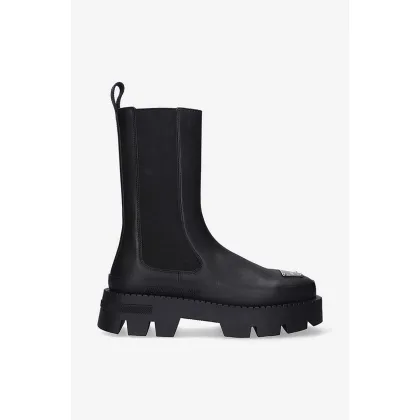 Zdjęcie MISBHV sztyblety skórzane The 2000 Chelsea Boot damskie kolor czarny na płaskim obcasie 3021BW102