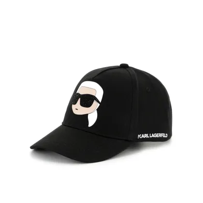 Zdjęcie KARL LAGERFELD Czapka z daszkiem Z30387 Czarny