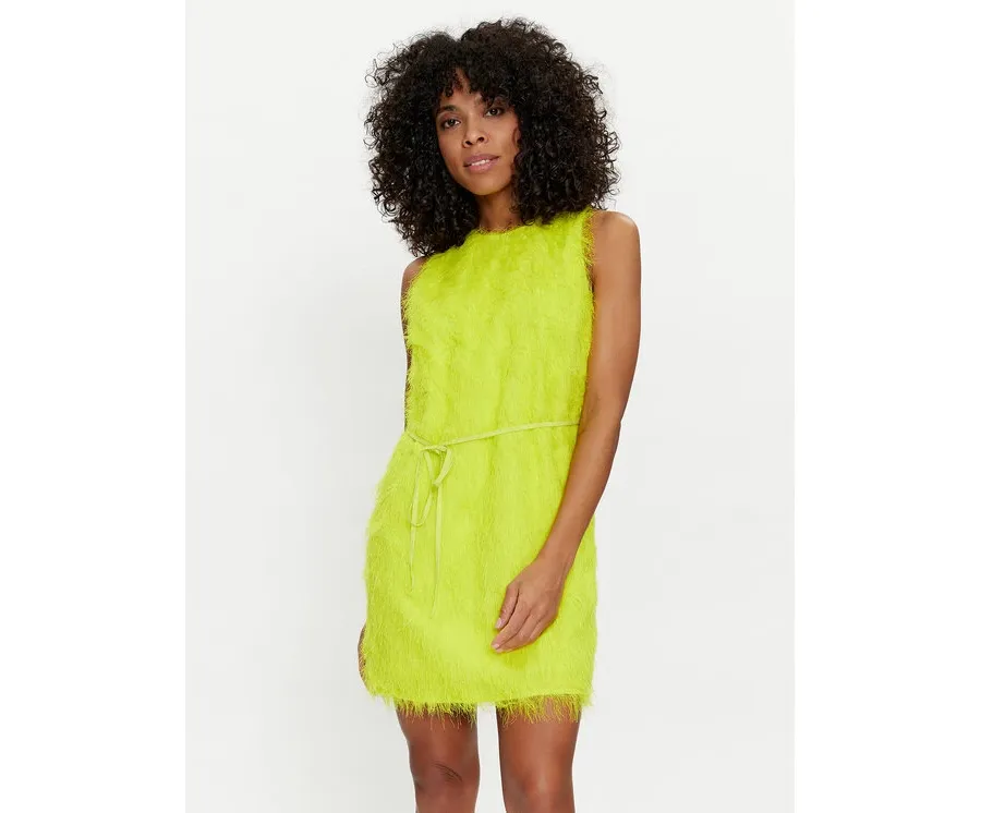 obrazek 1 TWINSET Sukienka koktajlowa 241TP2431 Żółty Regular Fit
