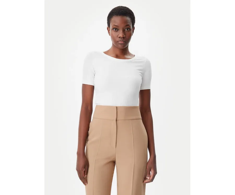 obrazek 1 Tommy Hilfiger T-Shirt WW0WW37866 Écru Slim Fit