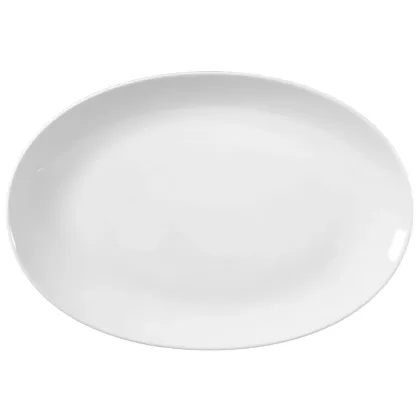 Zdjęcie Stylowy porcelanowy półmisek 38,5x26 cm o nowoczesnym kształcie - Seltmann Weiden