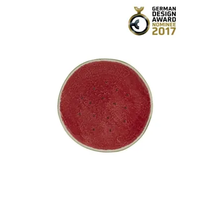 Zdjęcie Niezwykły talerz ceramiczny do owoców w kształcie arbuza - Bordallo Pinheiro