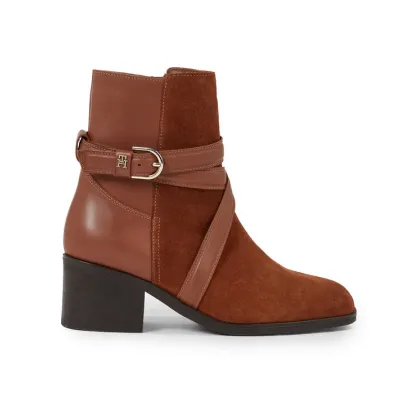 Zdjęcie Tommy Hilfiger Botki Elevated Essential Midheel Boot FW0FW07515 Brązowy
